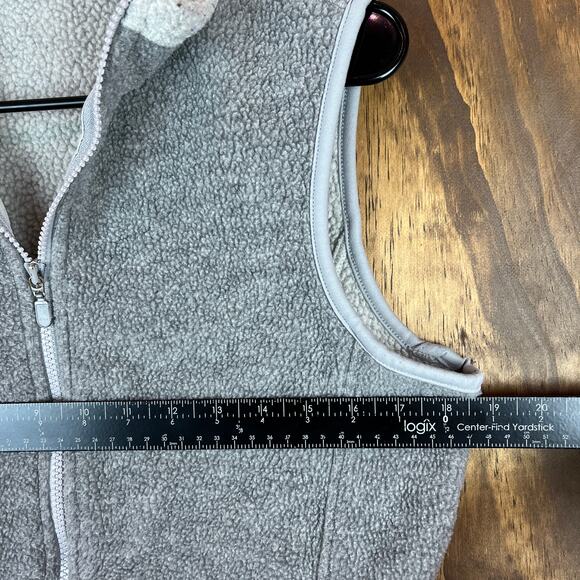 Eddie Bauer Polartec Womens Jacket Gray Gilet Vest Fleece Full Zip Soft Small - Picture 6 of 10